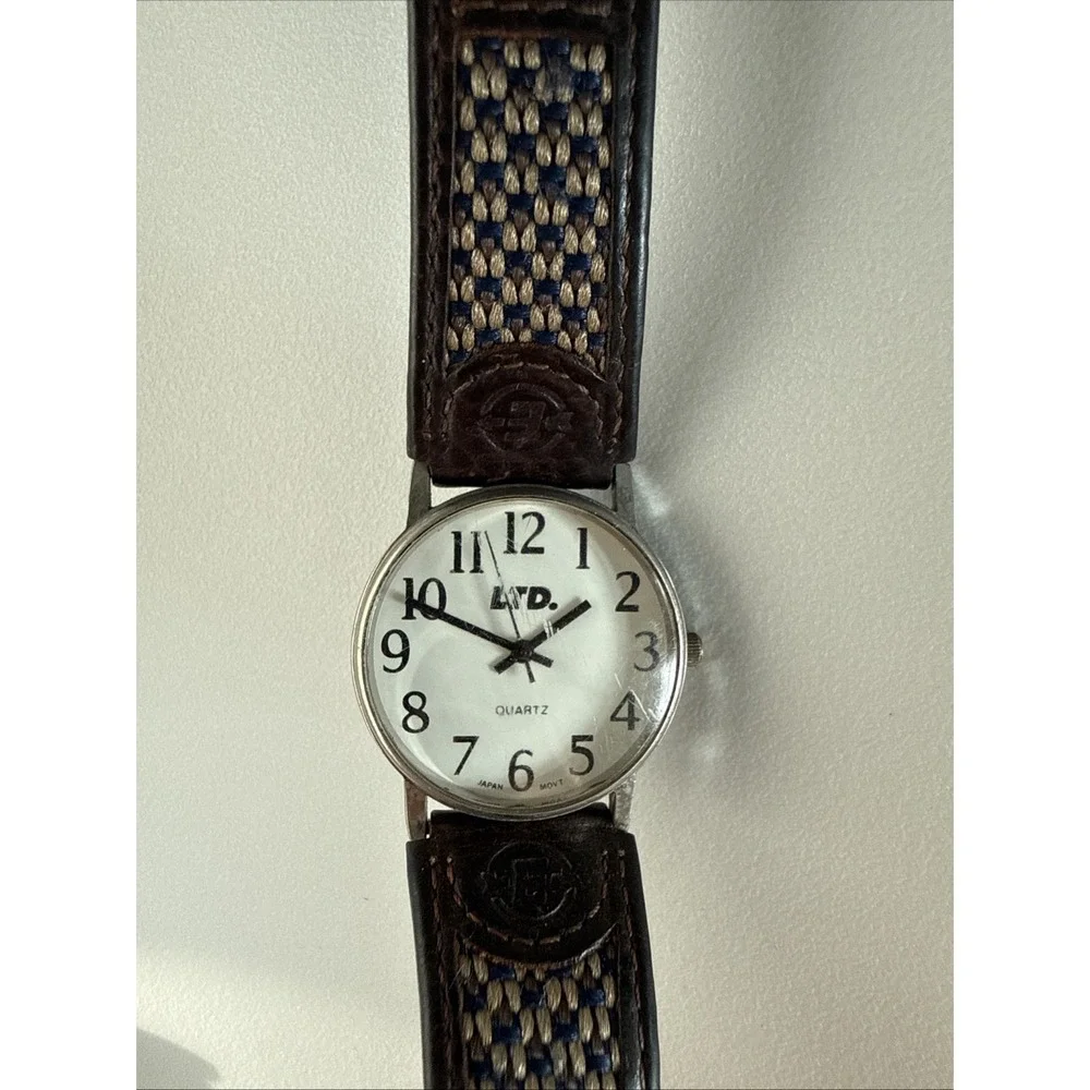 Watch ADVANCE LTD Quartz 22-23303BWX Japan Movt As Is Leather Band‎